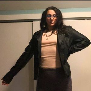 Celebrity Pink Faux Leather Jacket